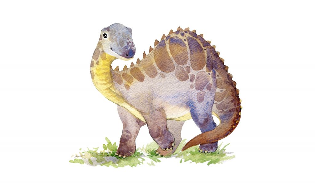 Dinosaurier aus Aquarellfarbe