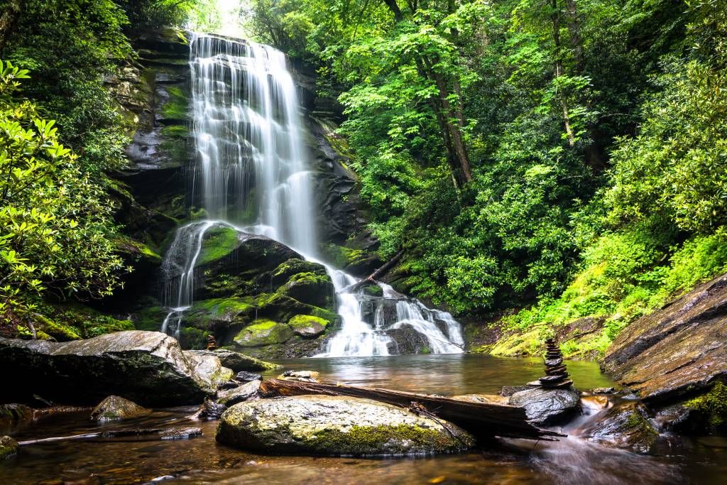 Dschungel-Wasserfall