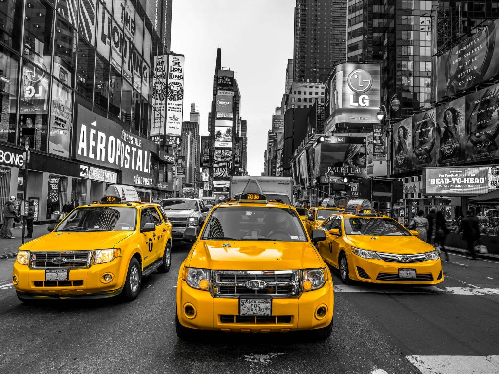 Taxi auf dem Broadway