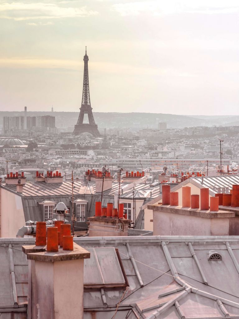 Eiffelturm von Montmartre aus