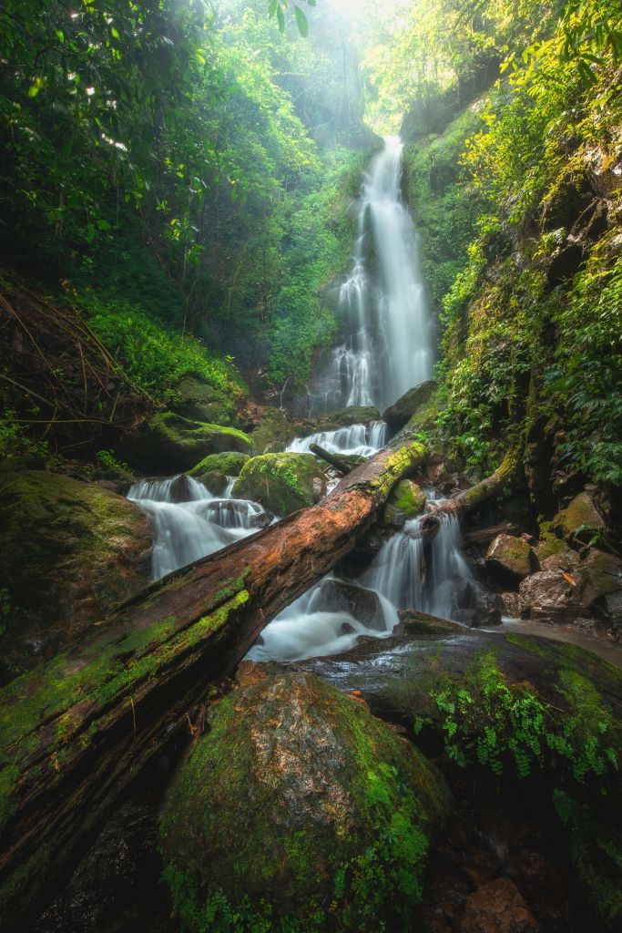 Nahaufnahme des Wasserfalls