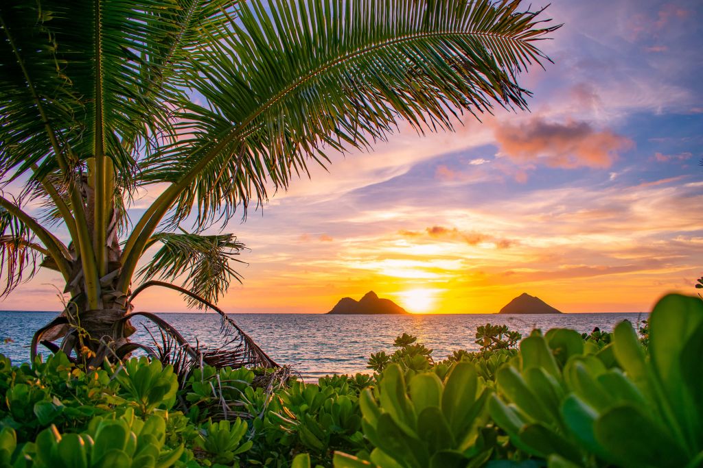 Sonnenaufgang am Lanikai Strand