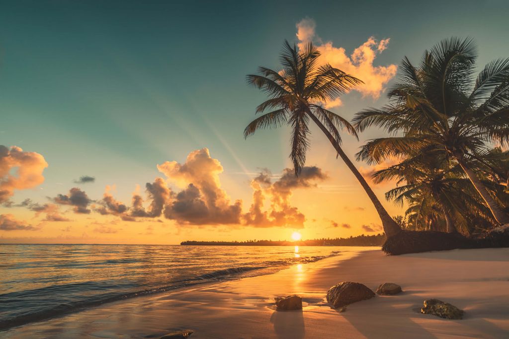 Tropischer Strand in Punta Cana