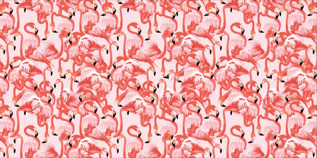 Exotische Flamingos