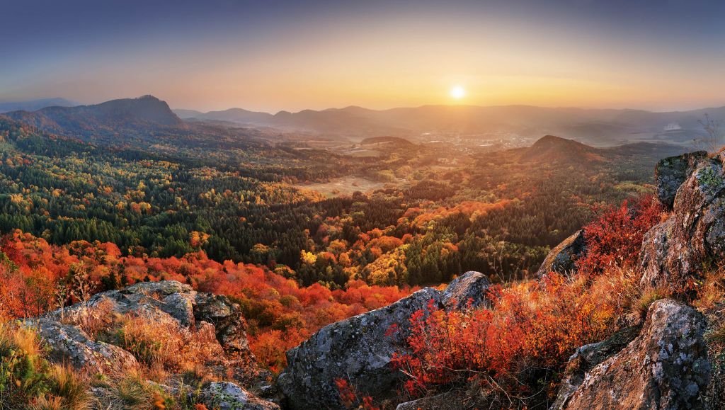 Herbstlandschaft in den Bergen