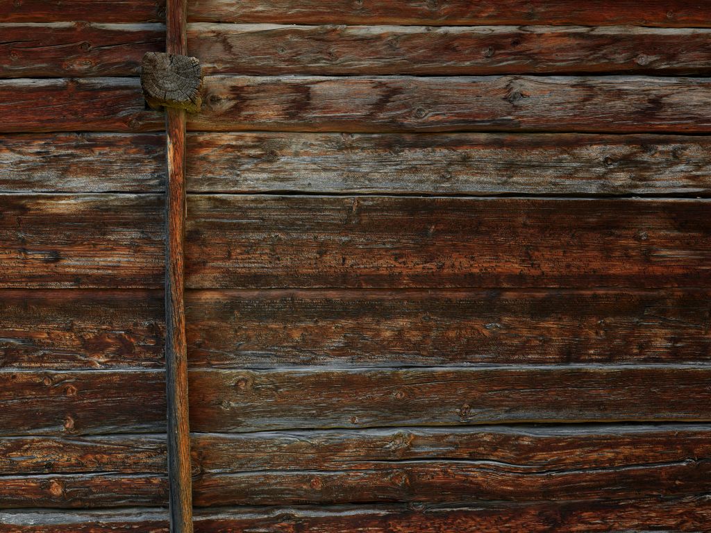 Altes Holz mit Stützbalken