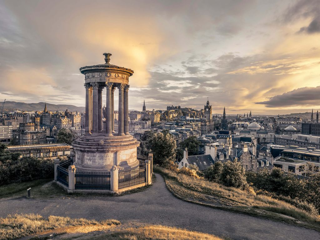 Blick über Edinburgh