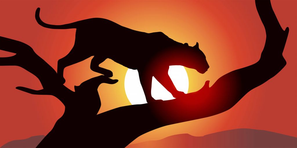 Panther-Silhouette