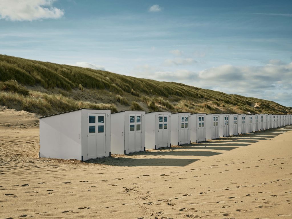 Hütten am Strand