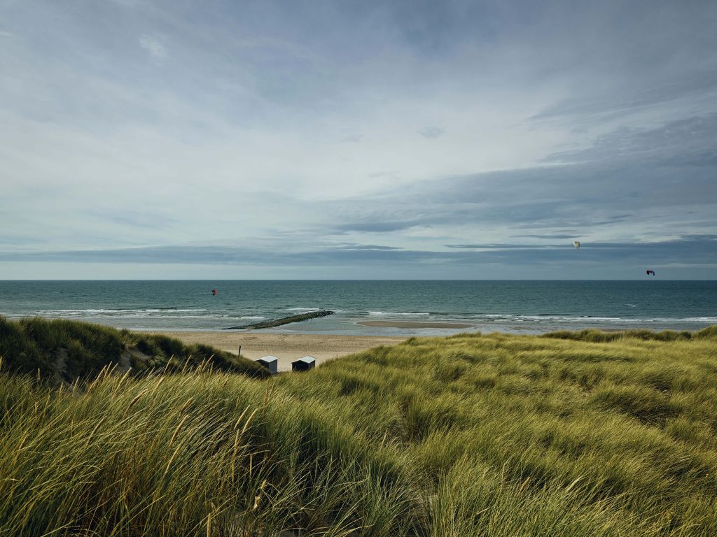 Strand von den Dünen aus