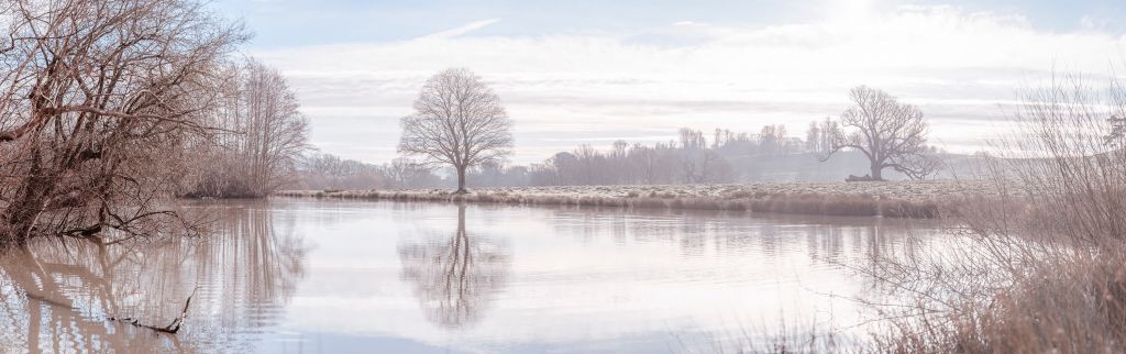 Verlassene Winterlandschaft