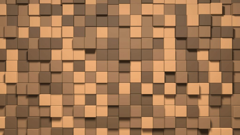 3D Minecraft-Blöcke aus Erde