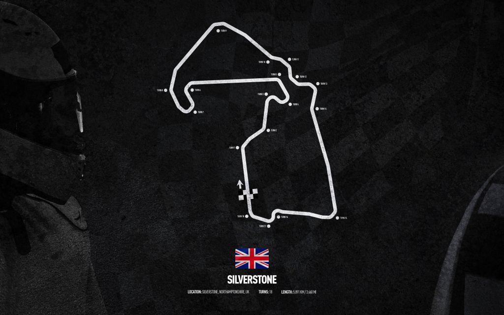 Formel 1 Strecke - Silverstone Circuit - Vereinigtes Königreich