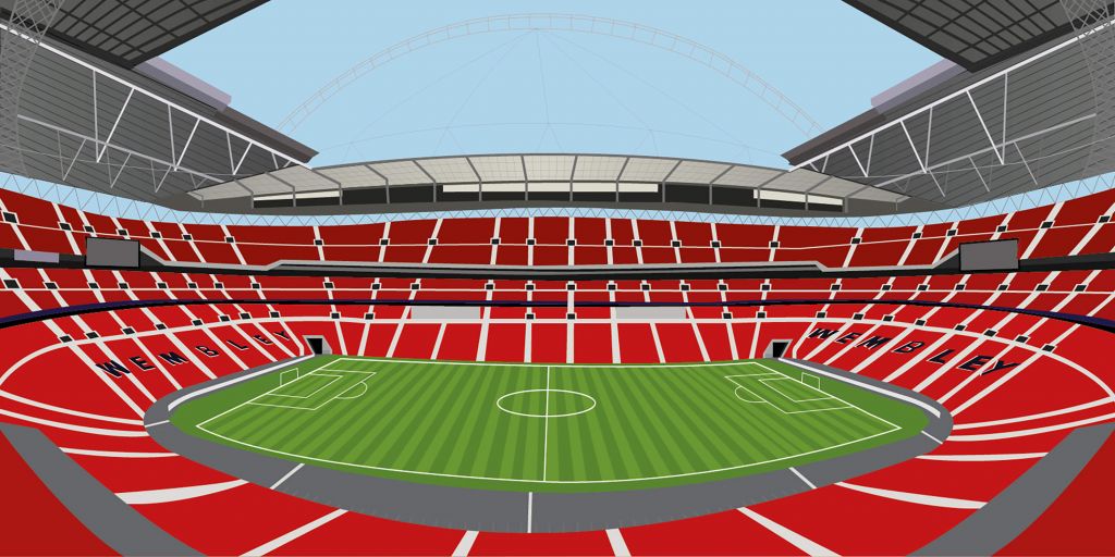 Wembley - Nationalstadion von England