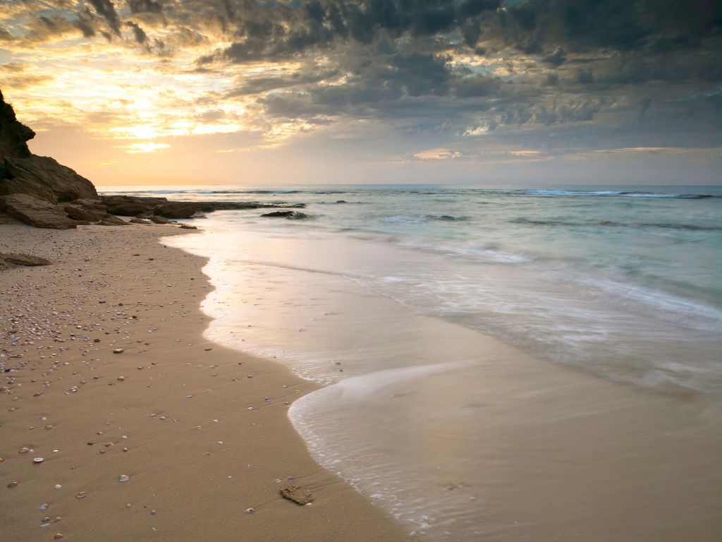 Sonnen untergang Strand