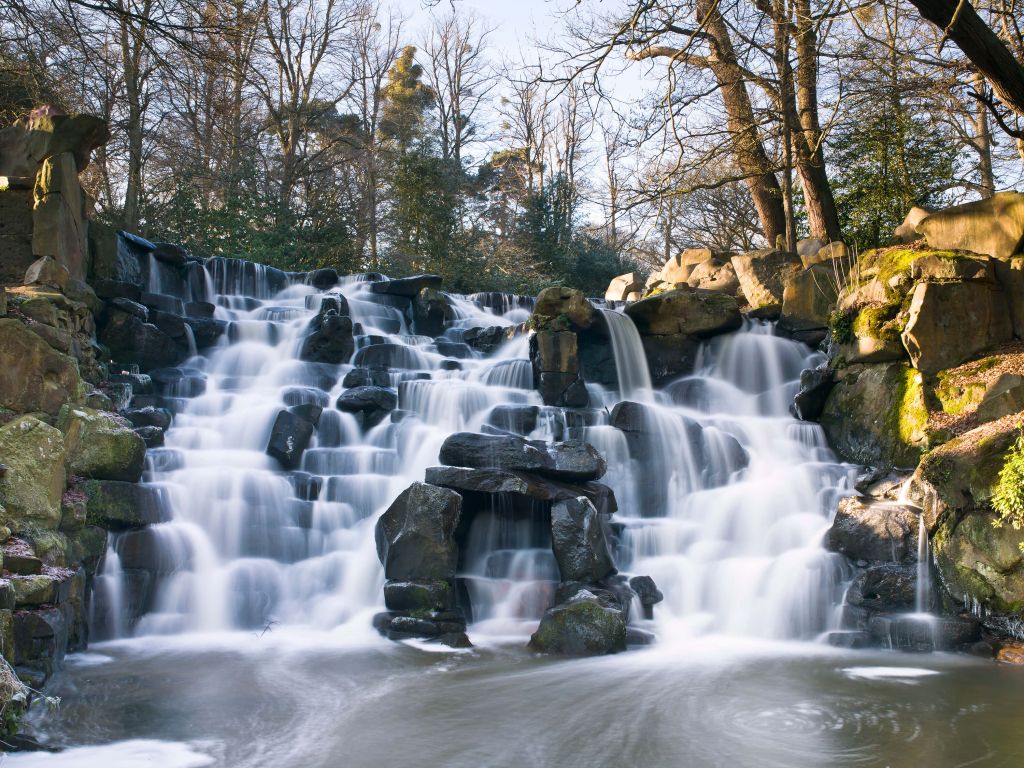 Wasserfall im Winter