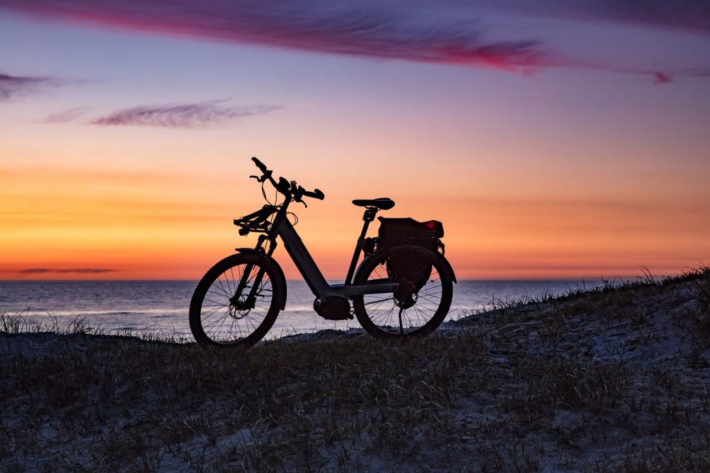 Fahrrad an einem Meer