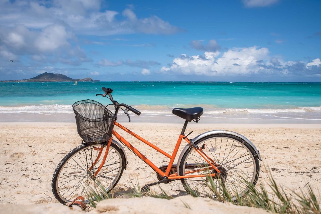 Fahrrad am Strand