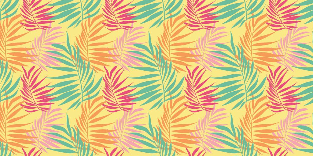 Tropical foliage summer palette