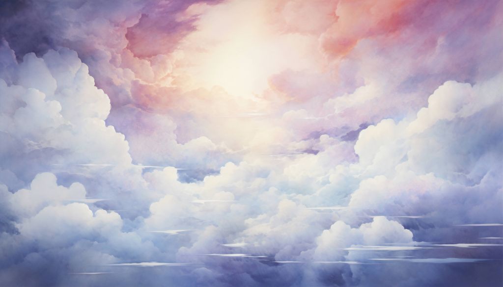 Watercolour clouds