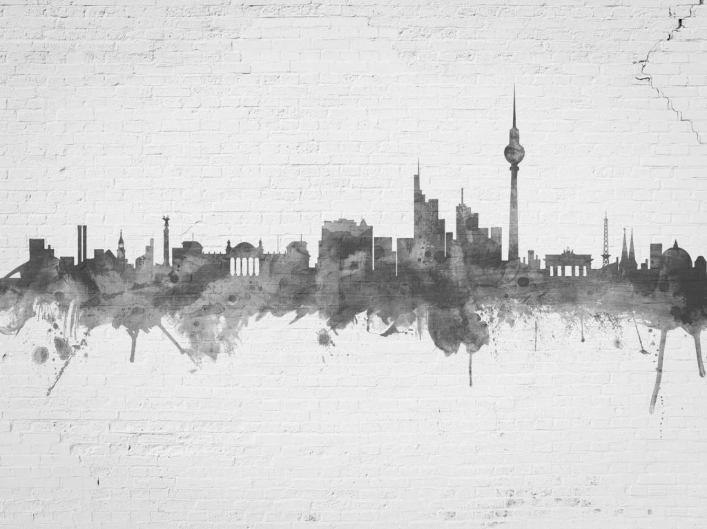 Aquarell-Skyline, Berlin