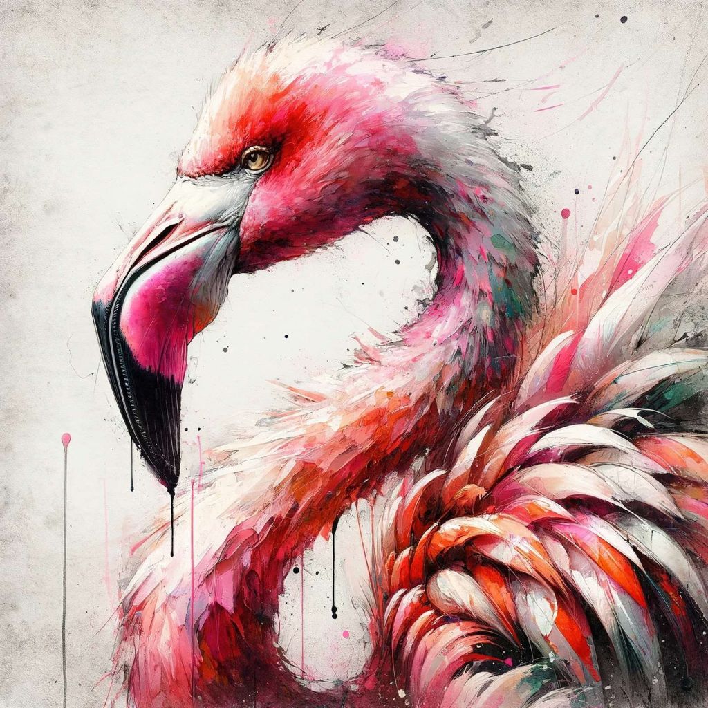 Watercolor Flamingo