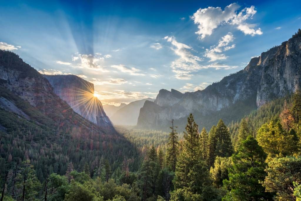 Sonnenuntergang im Nationalpark